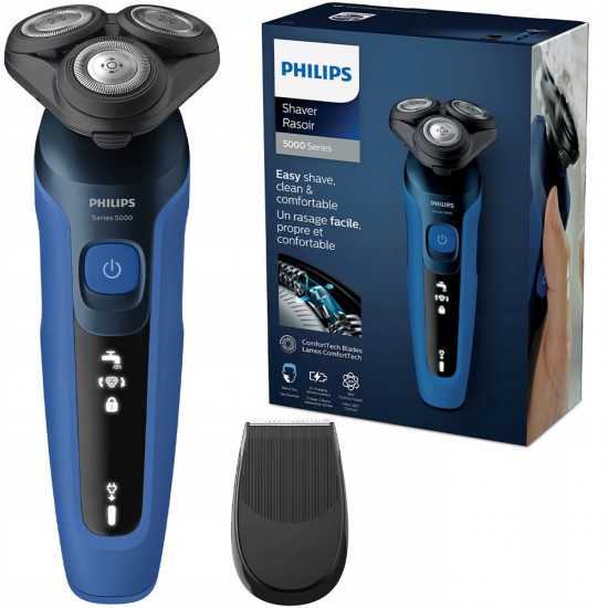 Philips Series 5000 S5466/17 Περιστρεφόμενη Ξυριστική Μηχανή Προσώπου Επαναφορτιζόμενη