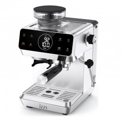 Izzy Αυτόματη Μηχανή Espresso 1500W Πίεσης 20bar με Μύλο Άλεσης Μαύρη IZ-6029