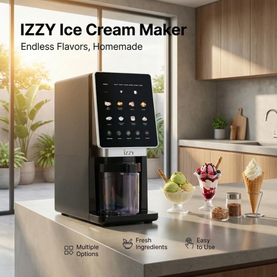Izzy Italian Gelato IZ-2045 Παγωτομηχανή 3x650ml Μαύρη Izzy Italian Gelato IZ-2045 Παγωτομηχανή 3x650ml Μαύρη