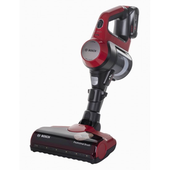 Bosch BBS711ANM Unlimited 7 ProAnimal Επαναφορτιζόμενη Σκούπα 2 σε 1 Stick & Χειρός 18V Red