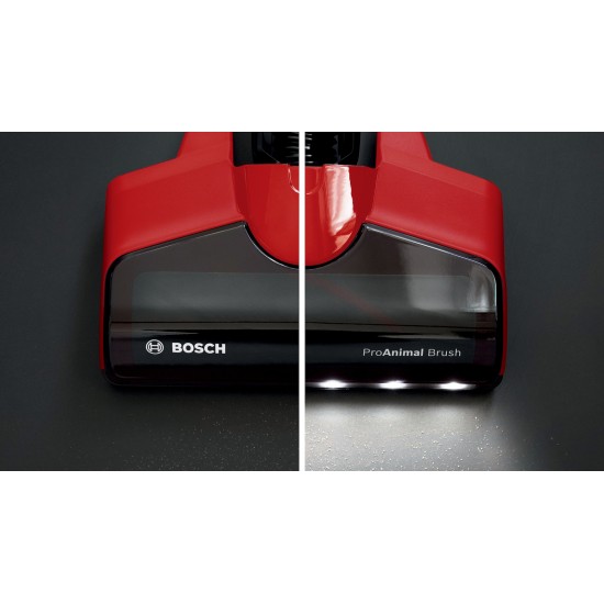 Bosch BBS711ANM Unlimited 7 ProAnimal Επαναφορτιζόμενη Σκούπα 2 σε 1 Stick & Χειρός 18V Red