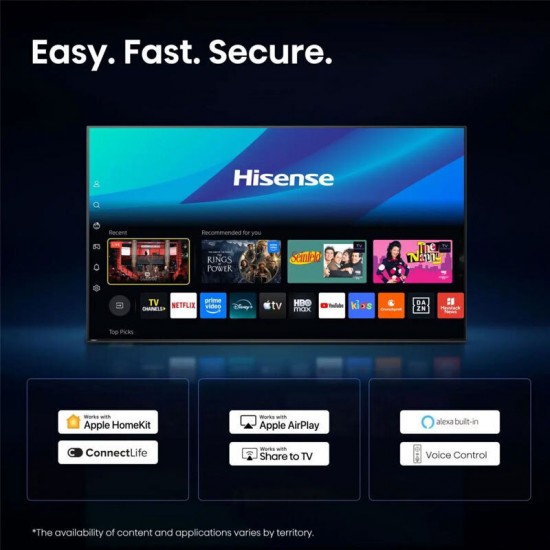 Hisense Smart Τηλεόραση 55" 4K UHD QLED E7S HDR (2026) 55E7S