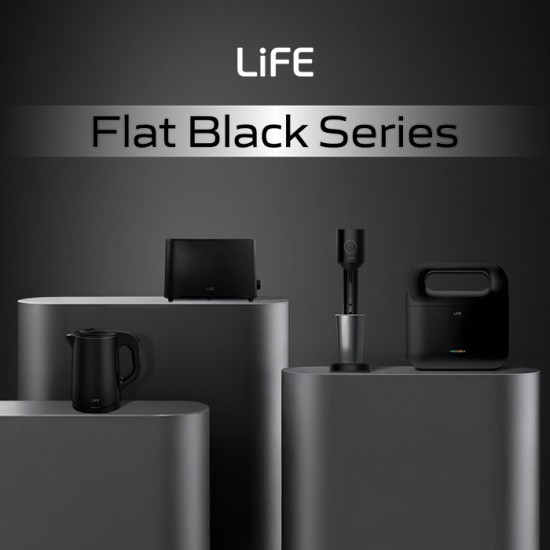 Life Gisves 221-0539 Ηλεκτρικό Μπρίκι 1000W με Χωρητικότητα 2.5lt Μαύρο