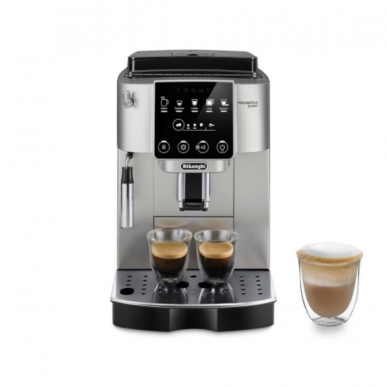 Delonghi Magnifica Start ECAM220.30.SB Αυτόματη Μηχανή Espresso 1450W 15bar με Μύλο Άλεσης Ασημί