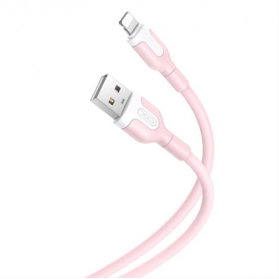 XO NB212 USB to Lightning Cable Ροζ 1m (16.005.0203) 249-0160