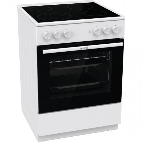Gorenje GEC6A41WC Κουζίνα 71lt με Κεραμικές Εστίες Π60εκ. Λευκή