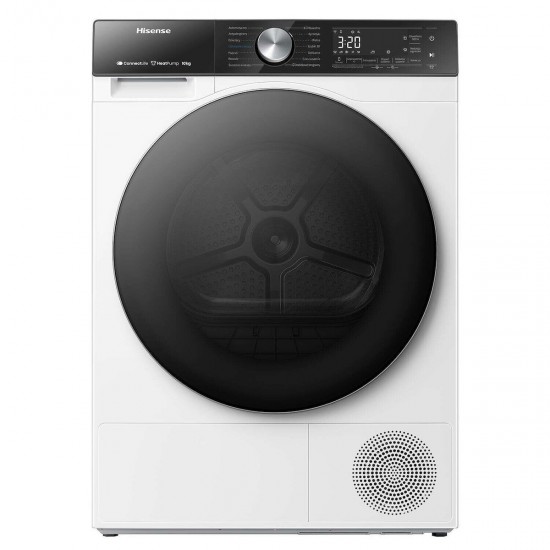 Hisense DH5S102BW Στεγνωτήριο 10kg A+++ με Αντλία Θερμότητας