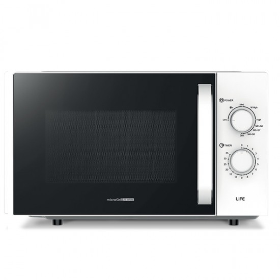 Life 221-0501 Φούρνος Μικροκυμάτων με Grill 25lt Λευκός