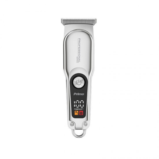PRIMO Κουρευτική μηχανή PRΗΤ-40562 Επαναφ 60Μ Digital Silver
