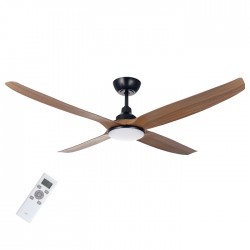 Life Grande Apeliotes Ανεμιστήρας Οροφής 142.24cm με Φως Καφέ / Μαύρος