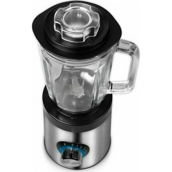 Life Veloce Μπλέντερ για Smoothies με Γυάλινη Κανάτα 1.5lt 800W Inox
