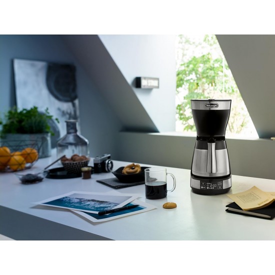De'Longhi ICM16731 Προγραμματιζόμενη Καφετιέρα Φίλτρου 1200W Black De'Longhi ICM16731 Προγραμματιζόμενη Καφετιέρα Φίλτρου 1200W Black