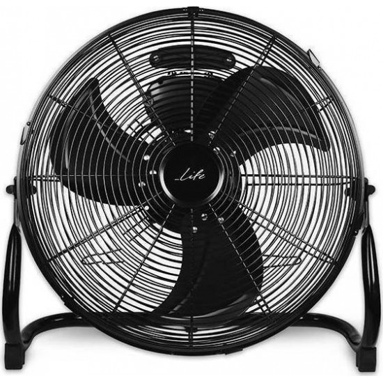 Life Meltemi Ανεμιστήρας Δαπέδου 100W Διαμέτρου 40cm Mystery Black
