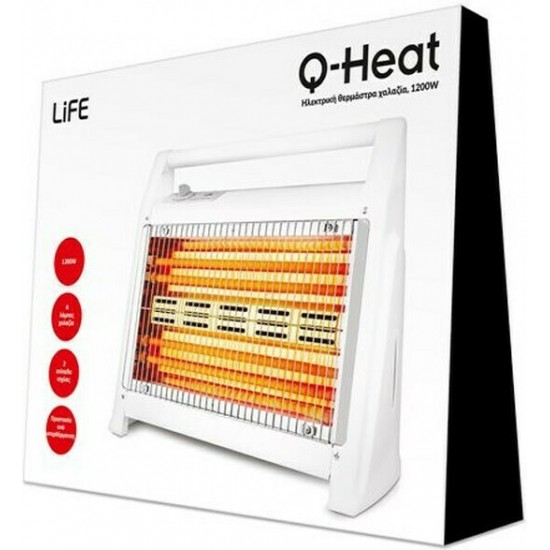 Life Q-Heat Σόμπα Χαλαζία 1200W 221-0127 Life Q-Heat Σόμπα Χαλαζία 1200W 221-0127