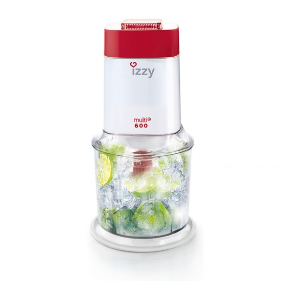 Izzy Multi 600 Red Πολυκόπτης Multi 600W με Δοχείο 600ml