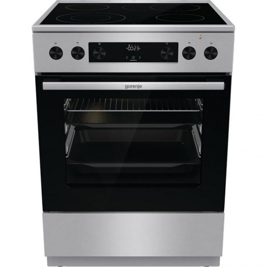 Gorenje GECS6C70XPA Κουζίνα 71lt με Κεραμικές Εστίες Π60εκ. Inox