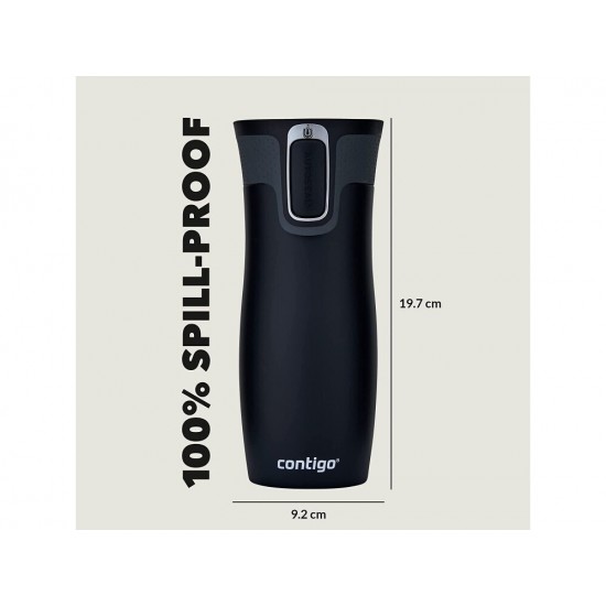 Contigo West Loop Ποτήρι Θερμός Ανοξείδωτο BPA Free 470ml Μαύρο με Επιστόμιο 2095800 Contigo West Loop Ποτήρι Θερμός Ανοξείδωτο BPA Free 470ml Μαύρο με Επιστόμιο 2095800