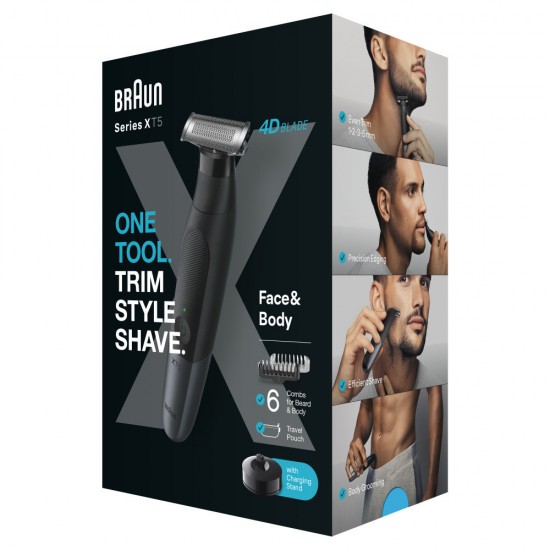 Braun XT5300 Περιστρεφόμενη Ξυριστική Μηχανή Προσώπου / Σώματος Επαναφορτιζόμενη Braun XT5300 Περιστρεφόμενη Ξυριστική Μηχανή Προσώπου / Σώματος Επαναφορτιζόμενη