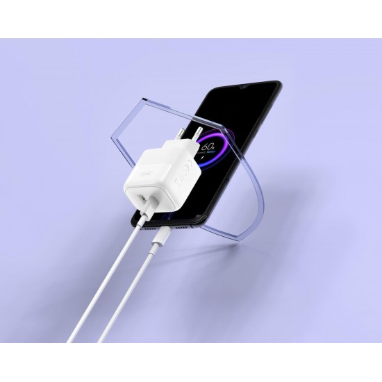 XO Φορτιστής Χωρίς Καλώδιο με Θύρα USB-A και Θύρα USB-C 20W Power Delivery Λευκός (L137) 249-0180 XO Φορτιστής Χωρίς Καλώδιο με Θύρα USB-A και Θύρα USB-C 20W Power Delivery Λευκός (L137) 249-0180