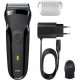 Braun Series 3 300S/BLK Περιστρεφόμενη Ξυριστική Μηχανή Προσώπου Επαναφορτιζόμενη