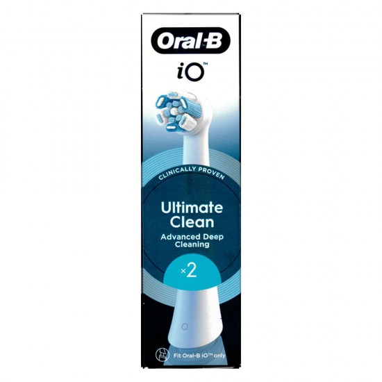 Oral-B iO Ultimate Clean Ανταλλακτικές Κεφαλές για Ηλεκτρική Οδοντόβουρτσα 2τμχ