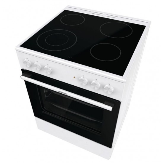 Gorenje GEC6A41WC Κουζίνα 71lt με Κεραμικές Εστίες Π60εκ. Λευκή
