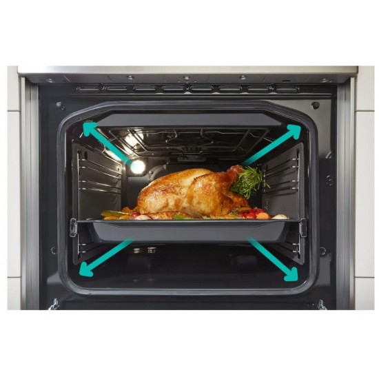Gorenje GEC6A41SC Κουζίνα 71lt με Κεραμικές Εστίες Π60εκ. Inox