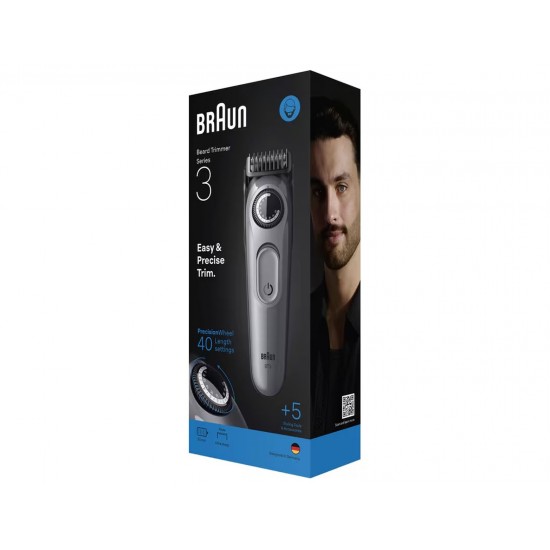 Braun Series 3 Επαναφορτιζόμενη Κουρευτική Μηχανή Γκρι BT3560