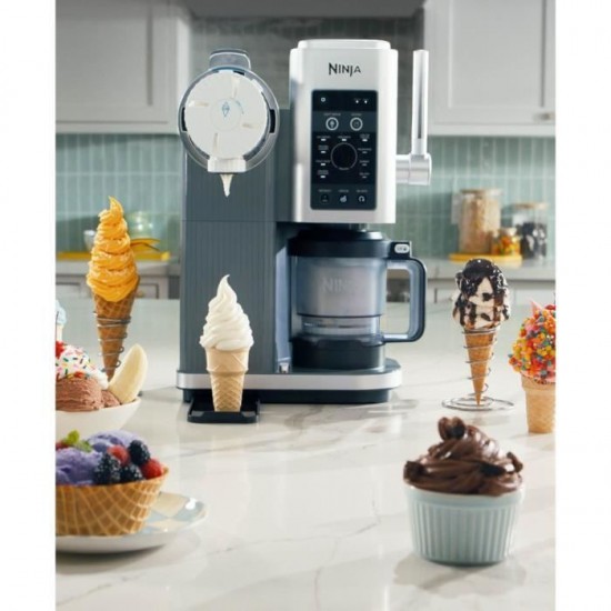 Ninja CREAMi Scoop & Swirl NC701EU Παγωτομηχανή 2x480ml Ασημί Ninja CREAMi Scoop & Swirl NC701EU Παγωτομηχανή 2x480ml Ασημί