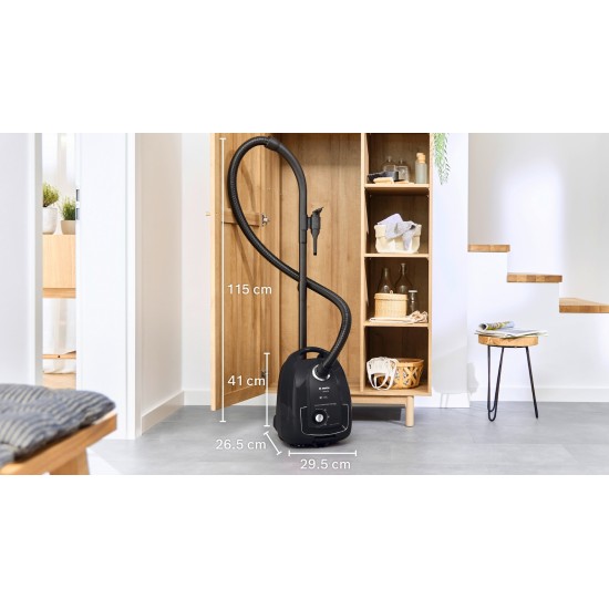 Bosch BGB38BA1 Ηλεκτρική Σκούπα 600W με Σακούλα 4lt Μαύρη Bosch BGB38BA1 Ηλεκτρική Σκούπα 600W με Σακούλα 4lt Μαύρη