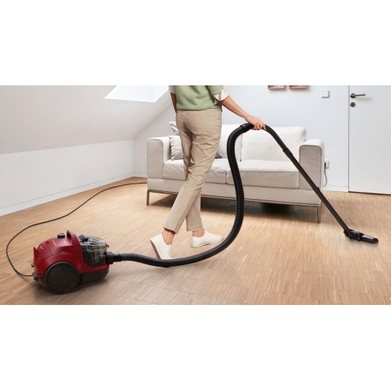 Bosch BGC21X350 Ηλεκτρική Σκούπα 750W με Κάδο 2lt Κόκκινη