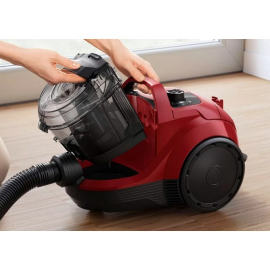 Bosch BGC21X350 Ηλεκτρική Σκούπα 750W με Κάδο 2lt Κόκκινη