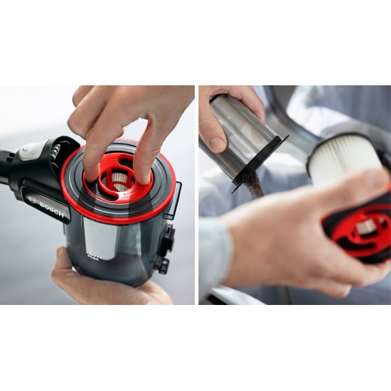 Bosch Unlimited 7 Επαναφορτιζόμενη Σκούπα 2 σε 1 Stick & Χειρός 18V White