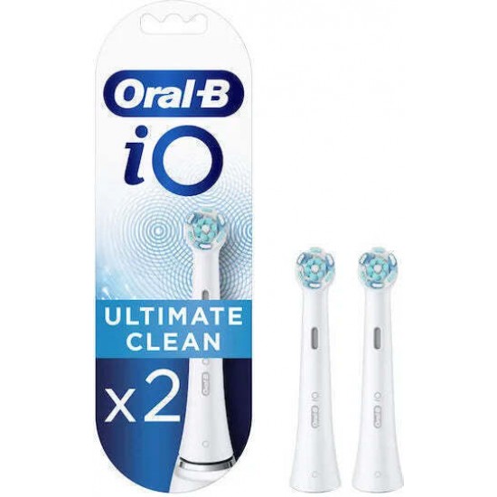 Oral-B iO Ultimate Clean Ανταλλακτικές Κεφαλές για Ηλεκτρική Οδοντόβουρτσα 2τμχ