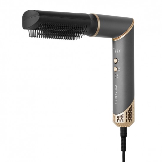 Izzy Multistyler Airflex 6 in 1 Ηλεκτρική Βούρτσα με Αέρα για Ίσιωμα και Μπούκλες 1500W IZ-7212