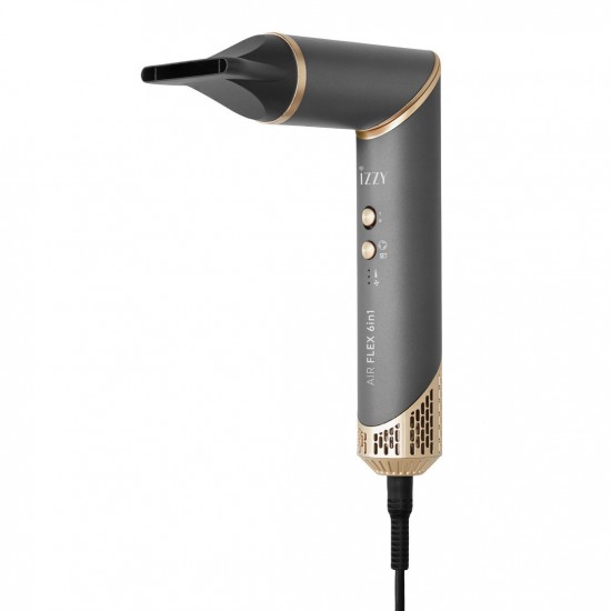 Izzy Multistyler Airflex 6 in 1 Ηλεκτρική Βούρτσα με Αέρα για Ίσιωμα και Μπούκλες 1500W IZ-7212