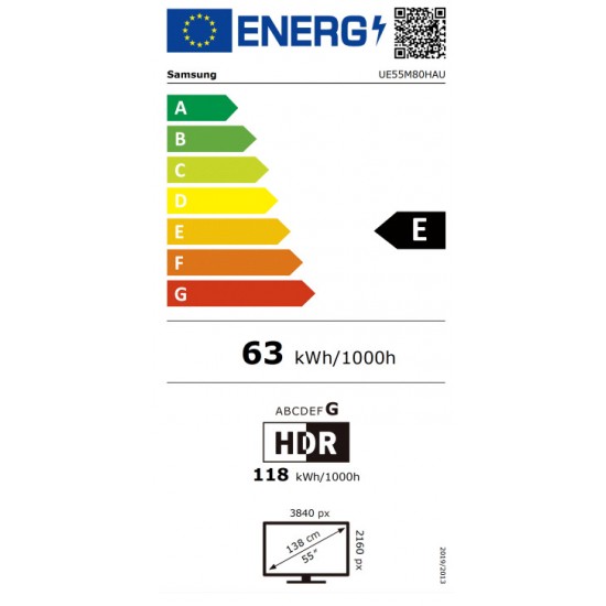 Samsung Smart Τηλεόραση 55" 4K UHD Mini LED M80H HDR (2026) UE55M80HAUXXH