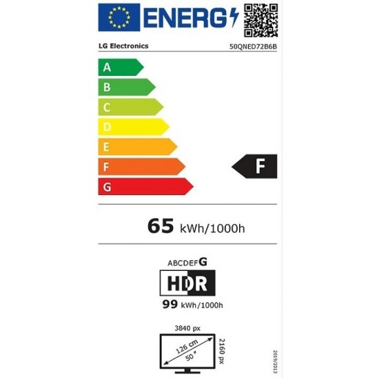 LG Smart Τηλεόραση 50" 4K UHD Mini LED QNED72 HDR (2026) 50QNED72B6B