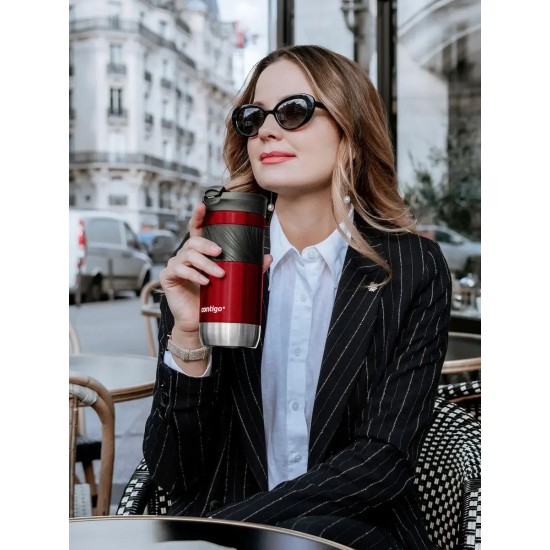 Contigo Μπουκάλι Θερμός Ανοξείδωτο BPA Free 470ml Red με Λαβή 2213021