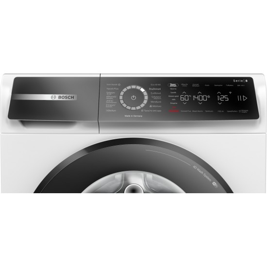Bosch Πλυντήριο Ρούχων 9kg με Τεχνολογία Ατμού 1400 Στροφών Speed Perfect WGB24409GR