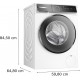 Bosch Πλυντήριο Ρούχων 9kg με Τεχνολογία Ατμού 1400 Στροφών Speed Perfect WGB24409GR