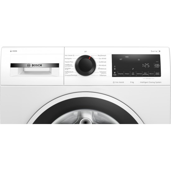 Bosch Πλυντήριο Ρούχων 9kg με Τεχνολογία Ατμού 1400 Στροφών Iron Assist WGG244FGGR