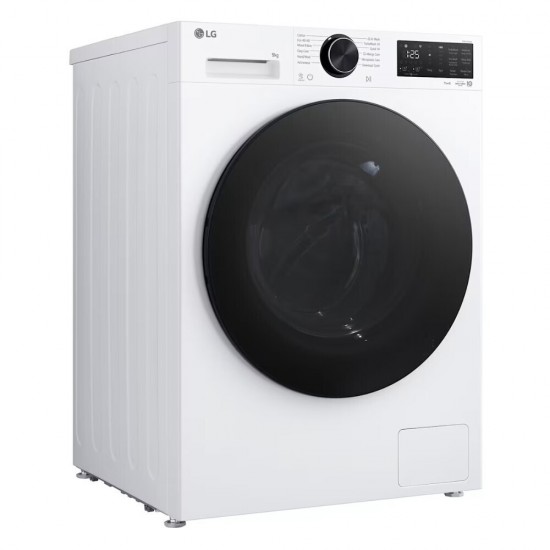 LG Πλυντήριο Ρούχων 9kg με Τεχνολογία Ατμού 1400 Στροφών AI Wash F4X5509TWB