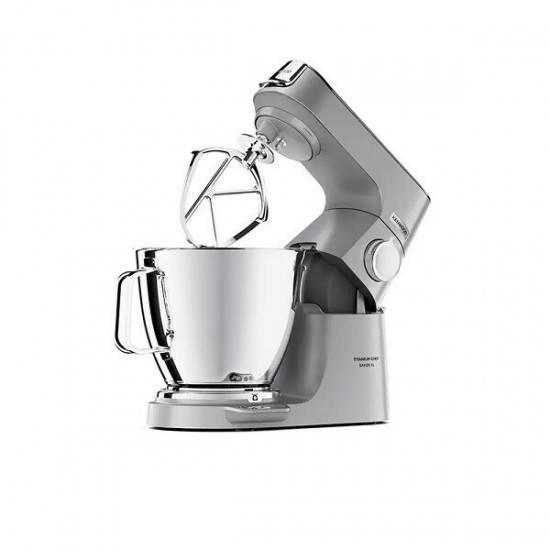 Kenwood KVL85.124SI Titanium Chef Baker XL Κουζινομηχανή 1200W με Ανοξείδωτο Κάδο 7lt Γκρι