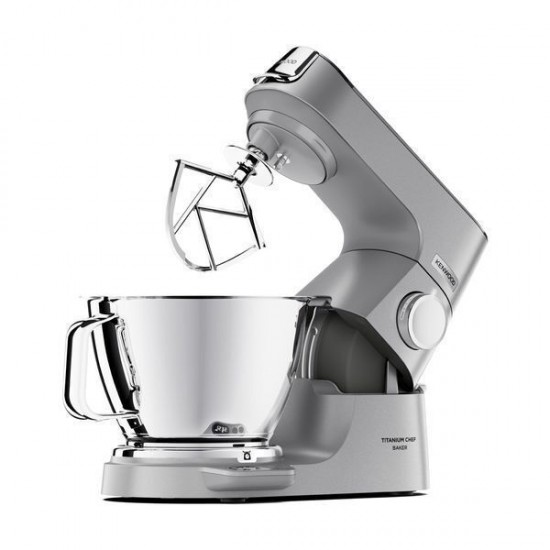 Kenwood KVL85.124SI Titanium Chef Baker XL Κουζινομηχανή 1200W με Ανοξείδωτο Κάδο 7lt Γκρι