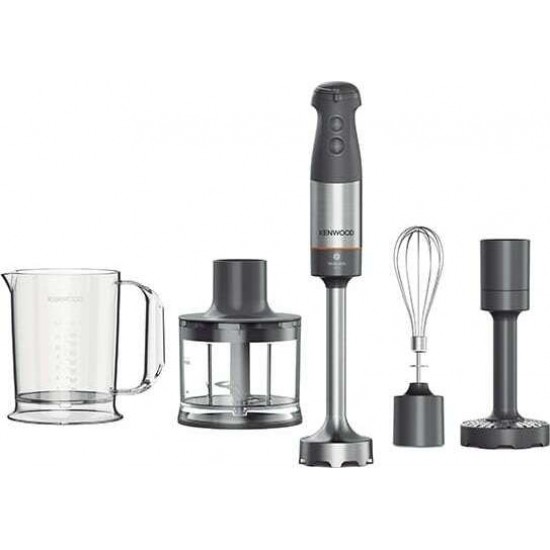 Kenwood HBM60.307GY Ραβδομπλέντερ με Ανοξείδωτη Ράβδο 1000W Μαύρο