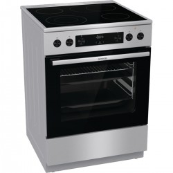 Gorenje GECS6C70XPA Κουζίνα 71lt με Κεραμικές Εστίες Π60εκ. Inox