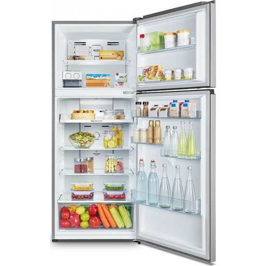 Hisense Ψυγείο Δίπορτο 381lt Total NoFrost Υ172xΠ70xΒ63.5εκ. Inox RT488N4DC2