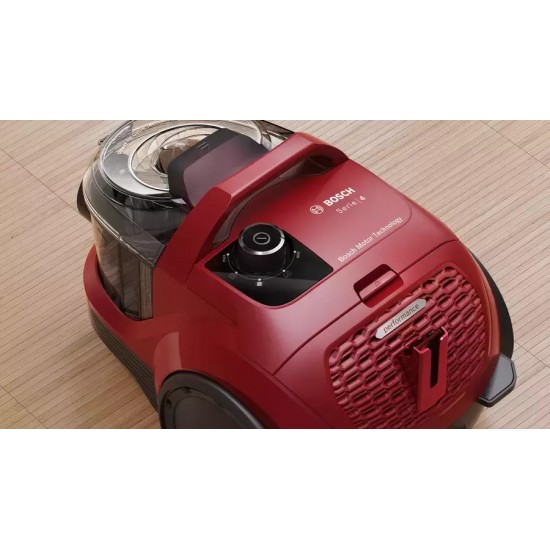Bosch BGC21X350 Ηλεκτρική Σκούπα 750W με Κάδο 2lt Κόκκινη