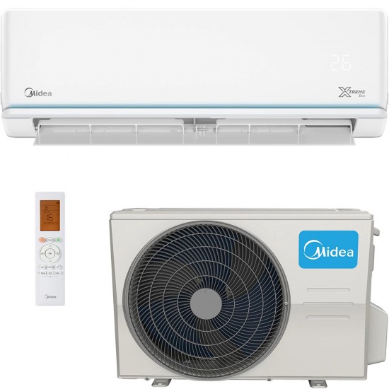 Midea Κλιματιστικό Inverter 9000 BTU A+++/A++ με Ιονιστή και WiFi AG2Eco-09NXD0-I/AG2Eco-09N8D0-O